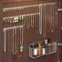 3/6/9pcs 8-Hook Transparent Acrylic Wall-Mounted Jewelry Organizer - Perforated Hook Design, Necklace, Bracelet, Earring, Ring Multi-Function Storage Rack, Anti-Tangle Jewelry Storage Box, With Wall-Mounted Necklace, Bracelet And Earring Hooks - 8-Hole Display Rack, Jewelry Tower, Bracelet Rack, Space-Saving Design, Compact Storage, Multi-Hole Rack, Gift Shopper, Wall-Mounted Jewelry Organizer, With Necklace, Bracelet And Earring Hooks - Anti-Tangle Display Rack, Jewelry Tower Transparent Acrylic Jewelry Storage Hooks - Durable Polished Plastic Multi-Function Hook Design - Multicolor - View 5