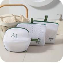 Cute Embroidered Square Bra Wash Bag, Washing Machine Laundry Net Bag For Underwear Protection, Anti-Tangle Anti-Deformation Mesh Bag With Hanging Strap - View 5