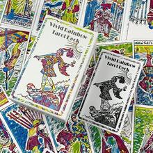 1 BoxVivid Rainbow Tarot Deck,78-Card Gift Box Set,Attached Guide,Vintage Illustration Style Divination Set,Suitable For Gifting, Daily Use - Multicolor - View 2