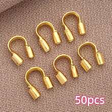 50pcs 18K Gold Plated Brass Metal Wire Protectors U-Shaped Wire Guards, For Jewelry Making, Earrings, Bracelets, Necklaces DIY Handmade Accessories - Multicolor - View 23