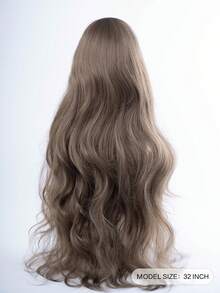 alicegarden 32-Inch Forehead Lace Front Wig A Natural Wavy Style In A A Stunning Maroon. Middle Part Design , This False Hairpiece Is Perfect For Ms Daily Party Cosplay Use, Offering A Natural And Natural Durable Wig Gift For Ladies. - Maroon - View 3