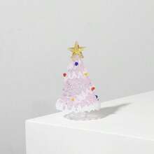 Zibo Glass Christmas Tree Handmade Glass Craft Ornament Home Decor Desktop Christmas Gift - Multicolor - View 7