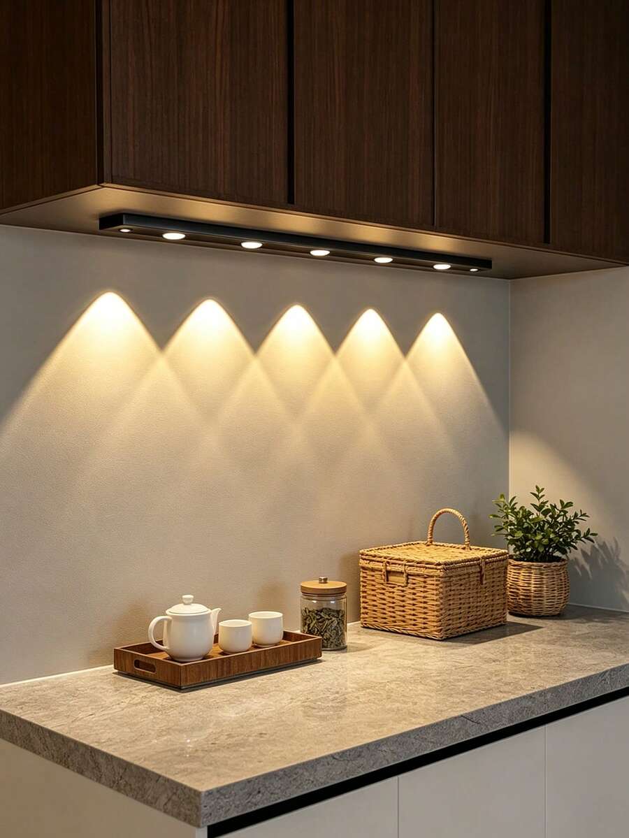 شريط إضاءة خزانة Led بمستشعر حركة، إضاءة Led ذكية فائقة الحساسية مناسبة لعدادات المطبخ وخزائن الغرفة