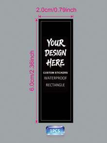 1/32/72/104pcs Custom Printed Rectangle Labels For Bottle, Personalized Waterproof Rectangular Stickers, Customized Printed Rectangle Label For Candles, Jars, Packaging Seals, Product Labels, Rectangle Sticker For Business Logo - Multicolor - View 30