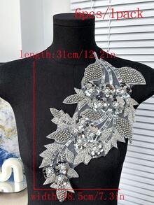 20片/包，新款3D电脑刺绣水晶水钻贴片，适用于服装装饰、修补、DIY婚纱配饰、缝纫刺绣工艺 - A - 查看 78