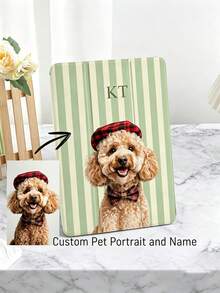 Customizable Pet Photo Case, Personalized Pet Portrait Tablet Case For 2026 , 10th Anniversary 10.9-Inch, A16 11-Inch, And Mini 4/5/6/7. - Multicolor - View 1