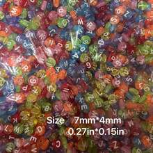 200PCS/500PCS Acrylic Transparent Colorful White Letter Round Beads Suitable For Handmade DIY Friendship Bracelets Necklaces Jewelry And Craft Accessories - Translucent With White Lettering, Round - View 7