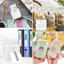 Mini Sticker Printer, White Portable Thermal Sticker Maker Machine With Paper Roll, Inkless Bluetooth Printer Compatible With Android & IOS Smartphones & Tablets, Pocket Printer For Notes, Labels, Memos, Pictures, Ideal Gift - Multicolor - View 12