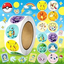 1pc Anime Cartoon Animal Pattern Circular Sticker Roll, Self-Adhesive Circular Sticker, Multifunctional Decorative Sticker, Perfect For Clothing Party Kit Accessories, Envelope Decoration, Luggage Decoration, Holiday Crafts Collection Items - Multicolor - View 6