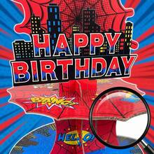 Disney 1pc Spider-Man Desktop Cake Stand, Creative 3-Tier Paper Rack, Suitable For Party Birthday Gathering Decoration Display, Perfect Party Gift, Fan Holiday Gift - Multicolor - View 3