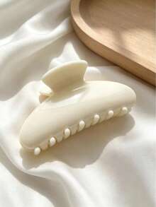 4/1pc Women's Black, White, Brown, Burgundy Plastic Multi-Function Hair Clips, Suitable For Bathing, Face Washing And Matching Outfits - Multicolor - View 7