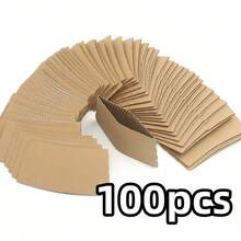 100pcs Coffee Cup Sleeves, Suitable For Hot Drinks, 25/50pcs Durable Corrugated Cardboard Cup Sleeves, Fit 12-24oz Cups, Beverage Insulation, Suitable For Hot And Cold Drinks, Protect Hands - View 11