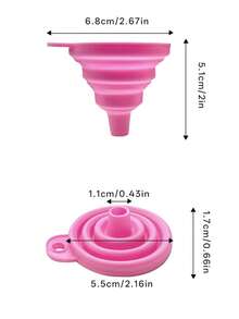Engine Funnel Car Universal Silicone Liquid Funnel Washer Fluid Change Foldable Portable Auto Engine Oil Petrol Change Funnel - A - View 7