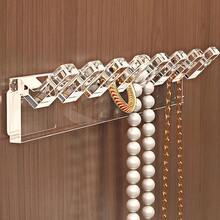 3/6/9pcs 8-Hook Transparent Acrylic Wall-Mounted Jewelry Organizer - Perforated Hook Design, Necklace, Bracelet, Earring, Ring Multi-Function Storage Rack, Anti-Tangle Jewelry Storage Box, With Wall-Mounted Necklace, Bracelet And Earring Hooks - 8-Hole Display Rack, Jewelry Tower, Bracelet Rack, Space-Saving Design, Compact Storage, Multi-Hole Rack, Gift Shopper, Wall-Mounted Jewelry Organizer, With Necklace, Bracelet And Earring Hooks - Anti-Tangle Display Rack, Jewelry Tower Transparent Acrylic Jewelry Storage Hooks - Durable Polished Plastic Multi-Function Hook Design - Multicolor - View 7