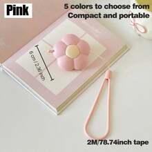 1pc Round Floral Soft Tape Measure, Automatic Retractable, With A Lanyard And Button, Double-Sided Markings, Portable Emergency Solution, Suitable For Sewing And Body Measurements: Waist, Chest, Fabric, DIY Crafts, Travel, Back-To-School Season. - Multiple Styles - View 17