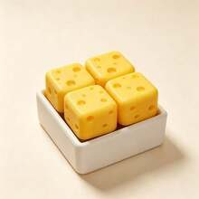 Simulation Cheese Clicker Fidget Toy 4-pack set, nyhet kvadratiskt klickblock, samlarprydnad för skrivbordet, högtids- och festpresent för tonåringar och vuxna - Multifärgad - Visa 7