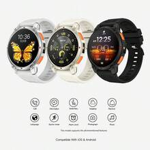 2026 New 1.5-Inch Large Screen Smart Watch, Unisex, High-Definition Display, Silicone Strap, Message Notification, Call Answering, Convenient Music Control, Sports Mode, Best New Year Gift - View 2
