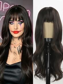 Halloween Ladies Cosplay Wig Fashionable Synthetic Big Wave Long Curly Hair Wig Headband - Multicolor - View 13