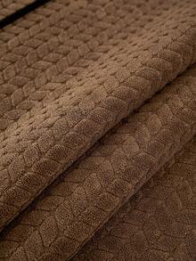 1PC Chenille Solid Color Wheat-Ear Pattern Jacquard Sofa Cushion, All-Season Non-Slip Machine Washable Seat Cover, Pet-Proof Dirt-Resistant, Sofa Protection, Dustproof & Durable. - Coffee Brown - View 8