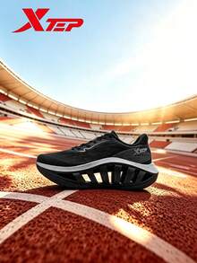 XTEP--Light Boat MAX | Summer Breathable Shock-Absorbing Sports Shoes Men's Running Shoes New Style Black/Space Silver - Black/Space Gray - View 1