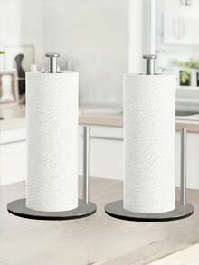Heavy Duty Kitchen Paper Towel Holder With Weighted Base - Space-Saving Countertop Storage Rack. Modern Design Style, Suitable For Paper Towels And Toilet Paper. Durable Kitchen Utensil Storage Solution. Kitchen Paper Towel Holder - Multicolor - View 10