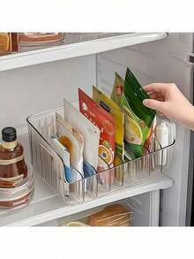 3 Buah Kotak Penyimpanan Bumbu Plastik Bening, Kapasitas Besar, Pengatur Bumbu & Camilan Serbaguna dengan Sekat yang Dapat Diatur, Aksesori Dapur Praktis untuk Meja, Kulkas, dan Luar Ruangan, Hadiah Ideal untuk Liburan, Pesta di Rumah - MultiWarna - View 7