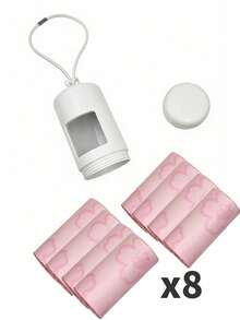 120-Piece Pack Of Pet Trash Bags (Fragrant) / Comes With Storage Box For Easy Carrying / Can Be Hung On A Leash / Car Trash Bags / Pet Poop Catcher / Travel Essential / Household Trash Bags / Baby Diaper Bags - View 9