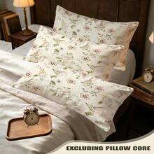 Sarung Bantal Panjang Motif Kupu-Kupu Pink Hijau, Gaya Vintage, Dekorasi Kamar Tidur dan Sofa, Poliester, Dekorasi Rumah, Sentuhan Lembut - MultiWarna - View 9