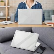 蘋果筆電 Logo 空心保護殼，MacBook 透明保護殼，耐用塑膠保護套，適用於 Air/Pro 各款機型，最佳電腦配件禮物選擇 - 查看 11