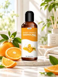 Sweet Orange Essential Oil 3 Sizes 100ml 30ml For Diffusers, Diffusion Stones, Humidifiers, Suitable For Home Decor, Bedroom, Car, Room, Bathroom Etc., Gentle & Fresh Alcohol-Free - Sweet Orange Essential Oil - View 6