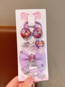 asmodee Internet-Famous Frozen Glittery Sand Sequin Hair Accessory Set, Featuring Multiple Netted Bow-Edge Clips With Elastic Hair Bands, Exquisite Card Paper Packaging And Stylish Accessories - Multicolor - View 10