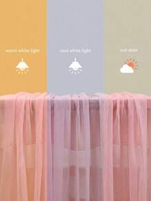 1pc/5pcs Set Light Pink Sheer Mesh Table Runner, Cheesecloth For Wedding Party Dining Table Decor, Rustic Table Runner For Bridal Shower, Birthday, Home Party Supplies - Light Pink - View 12