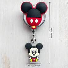 1/2 buah Gantungan Lencana Kartun Disney yang Dapat Ditarik dengan Klip, Tempat Kartu Identitas Karakter Lucu, Cocok untuk Perawat, Guru, dan Karyawan Kantor - Y - View 4