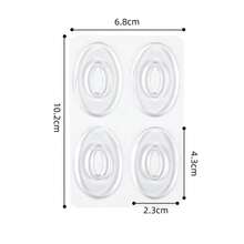 1pc Transparent Ring-Shaped Silicone Foot Protector, Unisex, Anti-Friction Cushioning Pressure Relief Pad, Adhesive Forefoot & Heel Foot Protection Patch - Clear - View 2