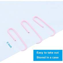2 Inch Large Paper Clips, Rose Gold, 100Pcs - Baby Pink - View 4