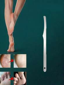 4/3/1pc Professional Stainless Steel Foot Exfoliating Tool With Handle And Splash Guard, Suitable For Home And Spa Foot Care, Especially For Dry And Cracked Heels, Unisex, Perfect For Summer, Easy And Efficient Operation, Ergonomic Curved Handle For Comfortable Grip, Stainless Steel Surface With Different Grit Particles, Ideal For Removing Calluses - Multicolor - View 13