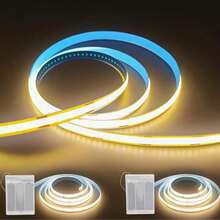 LQHZMYY Wireless Self-Adhesive COB Light Strip, Suitable For Floating Shelves, Requires Battery Box For Power (Batteries Sold Separately). Provides Two Color Temperature Options, Suitable For Cabinet Built-In Shelves Lighting And Other Multiple Scenarios - Multicolor - View 37