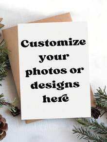 Customized Greeting Cards, Personalized Invitations (Includes Envelopes), Upload Your Photos, Customized Photo Greeting Cards - Suitable For Family, Boyfriend, Girlfriend, Siblings, Couples, Spouses, Colleagues, Creative Personalized Greeting Cards, Perfect Gift, Foldable, DIY - Multicolor - View 4