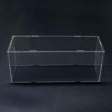 1pc Acrylic Display Box, Multiple Sizes Available, Assembled, Dust-Proof Display Box, Matte Black Base, Suitable For Displaying Figures, Collectibles, Statues, Models, Etc. - A - View 10