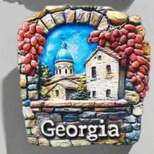 1pc Greece, Turkey, Italy, Poland, Georgia 2D Flat Travel Souvenir Fridge Magnet Home Decor Gift - 3D Stereo - View 2