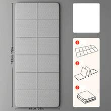 TPE Foldable Yoga Mat Portable Fitness Mat Travel Home Non-Slip Floor Mat 183*61*6mm Suitable For Pilates, Workout, Home - Multicolor - View 9