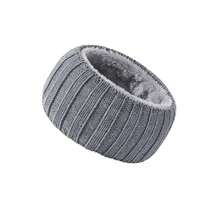 meetsunny 1pc Women's Winter Knitted Headband, Thick Fleece Lining Ear Protection Warm, Windproof Warm Headwear, Suitable For Cold Weather Outdoor Sports Cycling - Multicolor - View 9