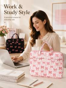 12-14.6 Inch Laptop Sleeve, No Shoulder Strap, Compatible With Chromebook HP, Waterproof Laptop Carrying Case, Independent Side Pocket Design, 360° Protection - Multi-color - View 11