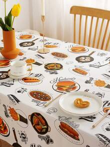 Rectangle PVC Tablecloth Waterproof Spill‑Proof Easy Clean Table Cover Decorative Table Protector For Dining Room Banquet Daily Use - Multicolor - View 2