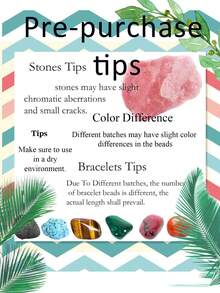 Natural Agate Beaded Bracelet Flat Round Beads Design Bohemia Style Fashion Jewelry For Women & Men, Suitable For All Occasions, Parties - Multicolor - View 6