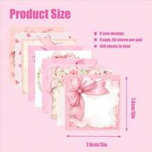 Cute Bow Stickers, Casual Adorable Self-Adhesive Sticky Notes, Suitable For Home, School And Office Gifts For Women - one-size - View 2