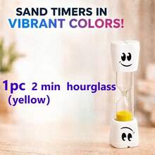 Smiling Teeth 2min/3min , Multi-Color Toothbrush Timer, Compact Fun For Brushing Teeth, Kitchen Cooking, Toilet Training, Halloween, Christmas Gift - Hourglass - View 14