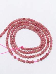 1 Strand Natural Rhodochrosite Beads Round Loose Stone Beads For Jewelry Making 2/3/4mm DIY Making Bracelets Necklaces Accessories ﻿ - Multicolor - View 10