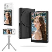 Magnetic Phone Vlog Selfie Monitor HD Screen Display, Compatible With IOS & Android Phone With Remote Control, Wireless Back Camera Monitor For Live Streaming, Content Creation, Selfies, Live Streaming, Video Recording Tools,Valentines Day Gifts - View 1