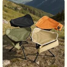 1pc 360° Rotating Folding Triangle Stool, Thickened Frame With Tear-Resistant 600D Oxford Fabric, Heavy Duty Weight Capacity, Stable Center Of Gravity, Anti-Tip, Wide Base For Comfortable Long Sitting, Storage Bag Included, Unisex Outdoor Camping Stool, Suitable For Camping, Fishing, Queuing, Sketching And More, Perfect Holiday Gift - Multicolor - View 7